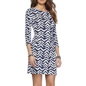 Lilly Pulitzer Womens Charlene Got Lucky Bird Seagull Chevron Sheath Dress
